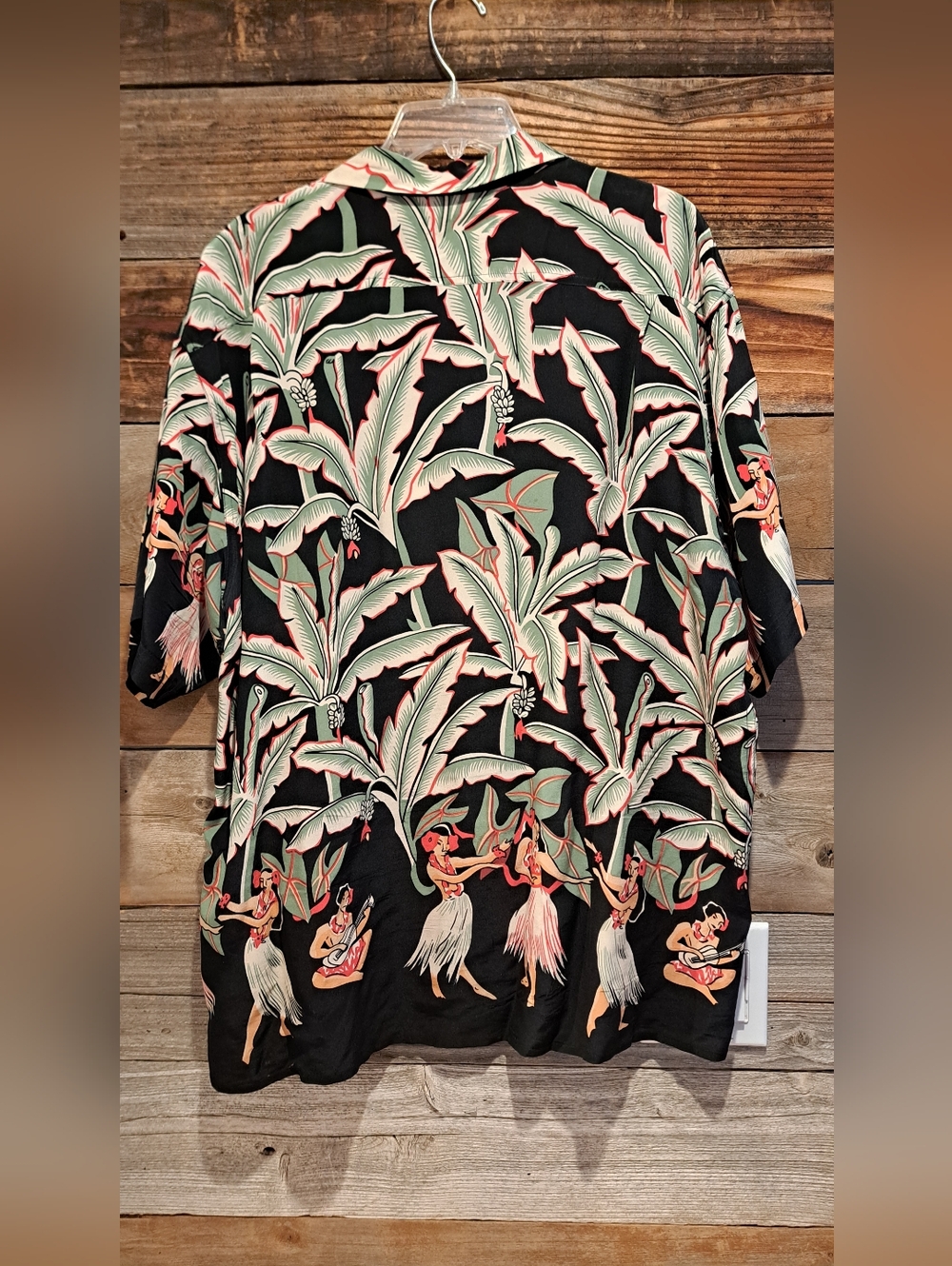 RARE VINTAGE AVANTI 100% SILK HAWAIIAN ORIGINALS ALOHA SHIRT Hula Girls - Picture 4 of 5
